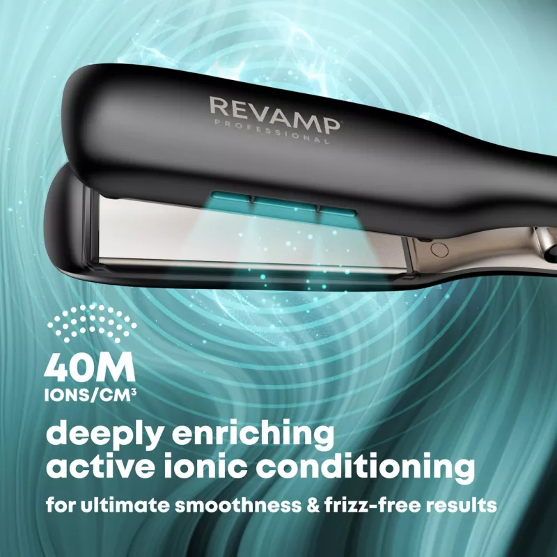 Flat iron Revamp ST-3000-EU — hair straightener, wide plates
