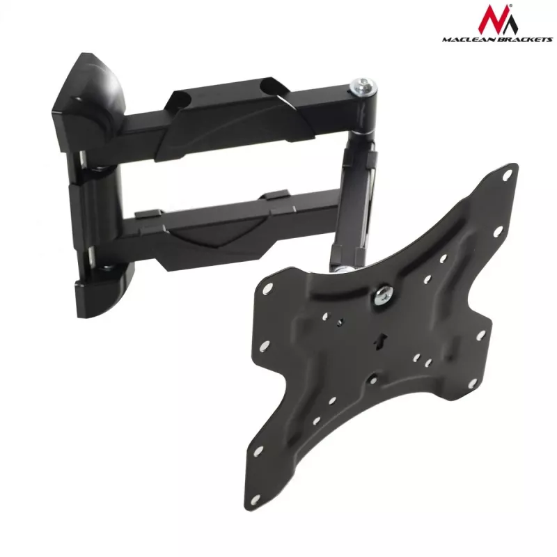 Wall TV mount MACLEAN MC-742 for 42 inch (106.7 cm), tilt -12°/+12°, VESA 75x75–200x200, max load 30 kg, black