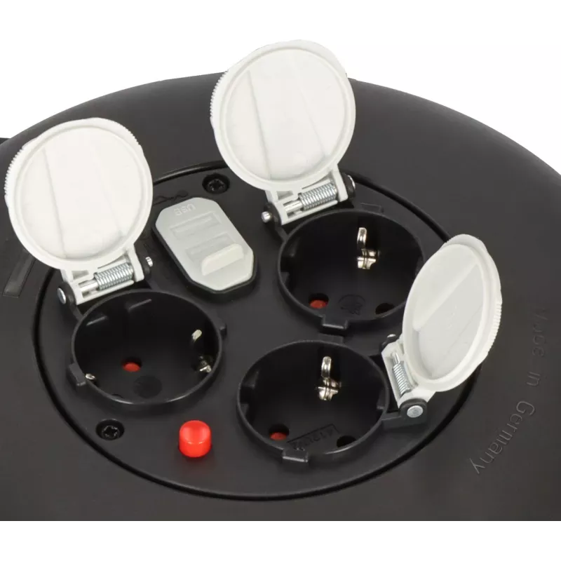 Power Extension Brennenstuhl 1093900600 10m 3 AC Outlets Indoor Black