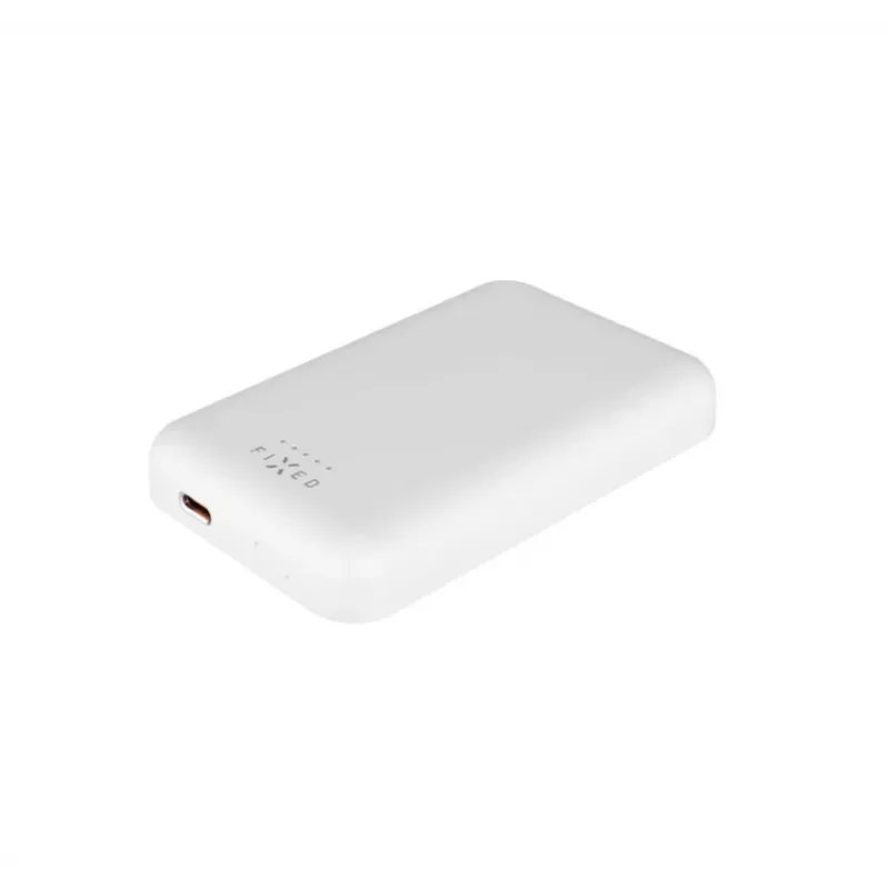Portable power bank FIXED FIXZENM-6-WH — 6000 mAh, USB-C fast charging, white