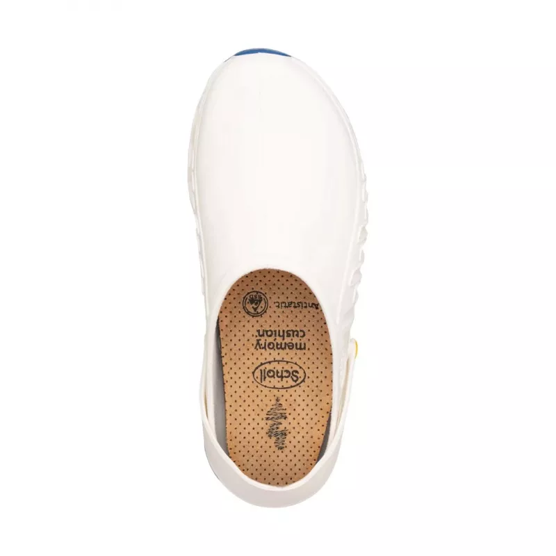 Clogs Mobilex Evoflex unisex white EU 46 (UK 11) — synthetic upper, microfiber lining, 4 cm heel