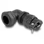 DeLOCK Cable Gland 90° angled PG13.5 black strain relief
