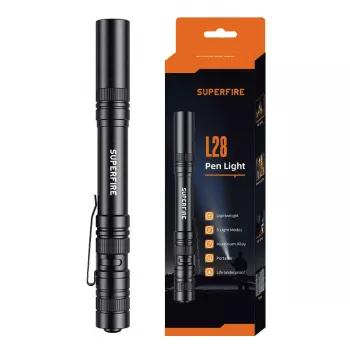 Flashlight Superfire L28 — handheld LED torch, 121 lm, 5 W