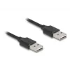 Coiled Cable DeLOCK EASY-USB 2.0 Type-A male to Type-A male 0.5m to 0.8m black