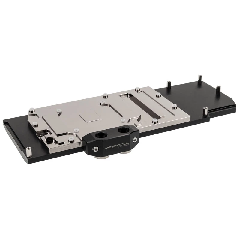 Watercool full-cover GPU water block Heatkiller IV for Radeon RX 5700 XT — Acetal top with nickel-plated copper base