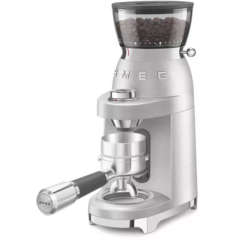 SMEG Coffee Grinder 50s Style CGF02SSEU *Silver*