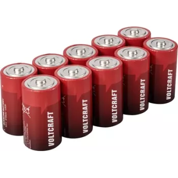 Voltcraft VC-16107980 Mono D -Battery Alkali-Mangan 18000 mAh 1.5 V 10 pc(s) (VC-16107980)