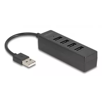 USB Hub DeLOCK 64334 Type-A 480 Mbit/s Black