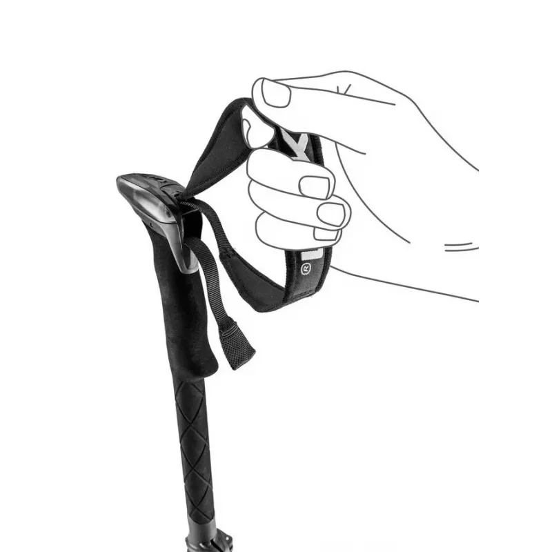 Trekking poles Leki Sherpa FX adjustable 120–140 cm, black