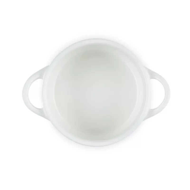 Le Creuset 71901107160100 Mini Dutch Oven, 0.25 L, White