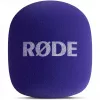 Microphone cover (purple) for Rode Interview GO lavalier kit – accessory pop filter/windshield