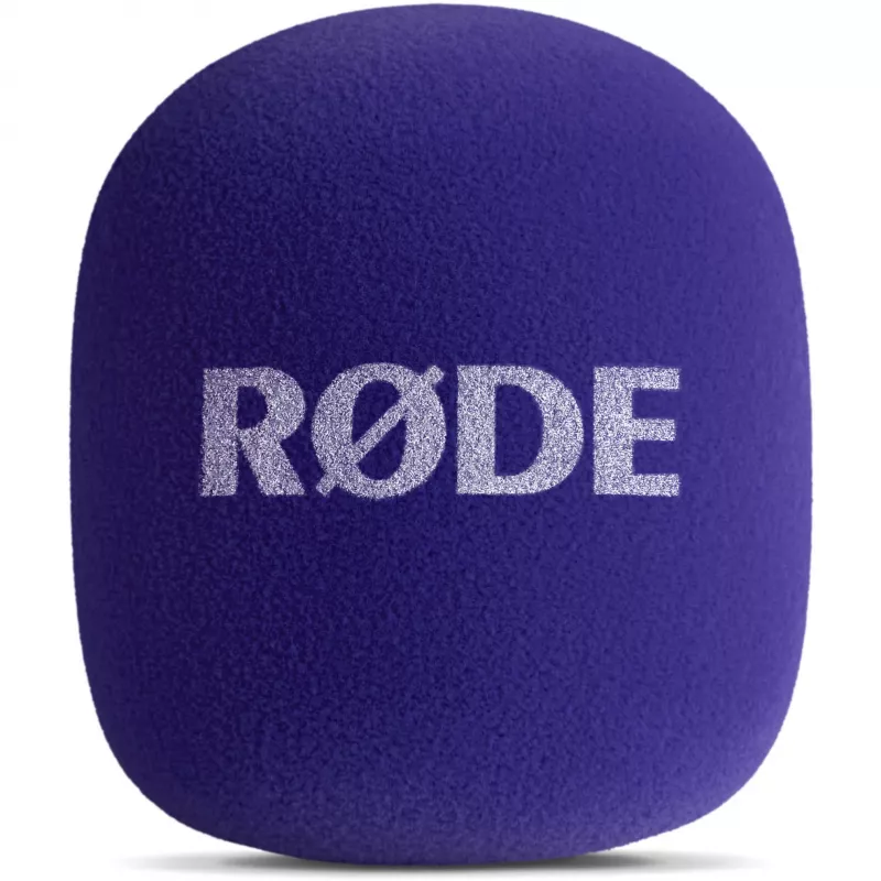 Microphone cover (purple) for Rode Interview GO lavalier kit – accessory pop filter/windshield