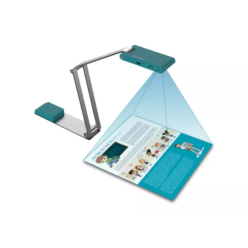 I.R.I.S. IRIScan Visualizer 7 Overhead scanner 4160 x 3120 DPI A3 Arctic blue, Silver