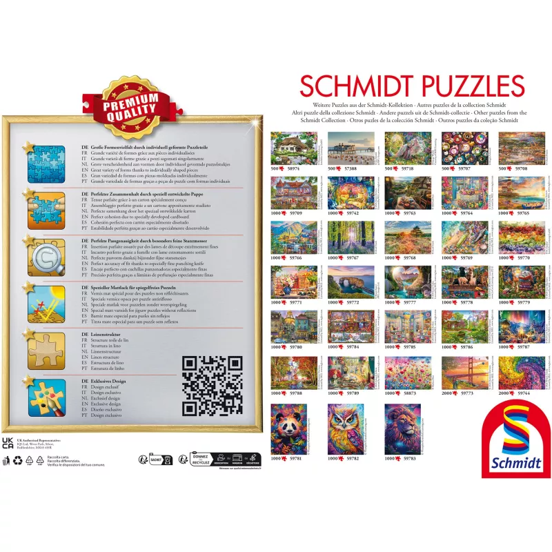 Jigsaw puzzle schmidt spiele Beautiful Butterfly Garden — 2000 pieces, model 59746