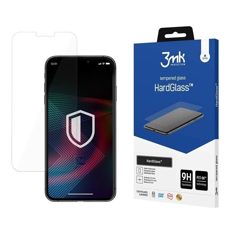 3MK HardGlass Clear screen protector Apple iPhone 14 Pro Impact Scratch Resistant