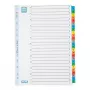 Elba Mylar Card Index A-Z, 26-Part, A4 Extra Wide, 230 x 297mm, Coloured Tabs (592581-20)