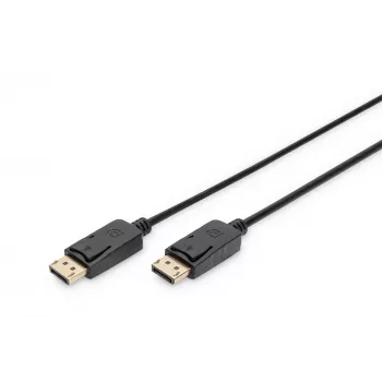Connection Cable DisplayPort with snaps 1080p 60Hz FHD Type DP / DP M / M black 3m