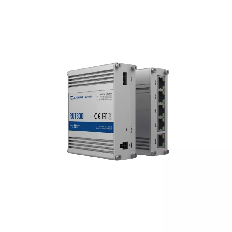 TELTONIKA RUT300 Industrial wired router 5X RJ45 100MB / S