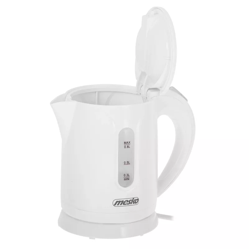 Mesko Kettle | MS 1376 | Electric | 850 W | 0.8 L | Plastic | 360° rotational base | White