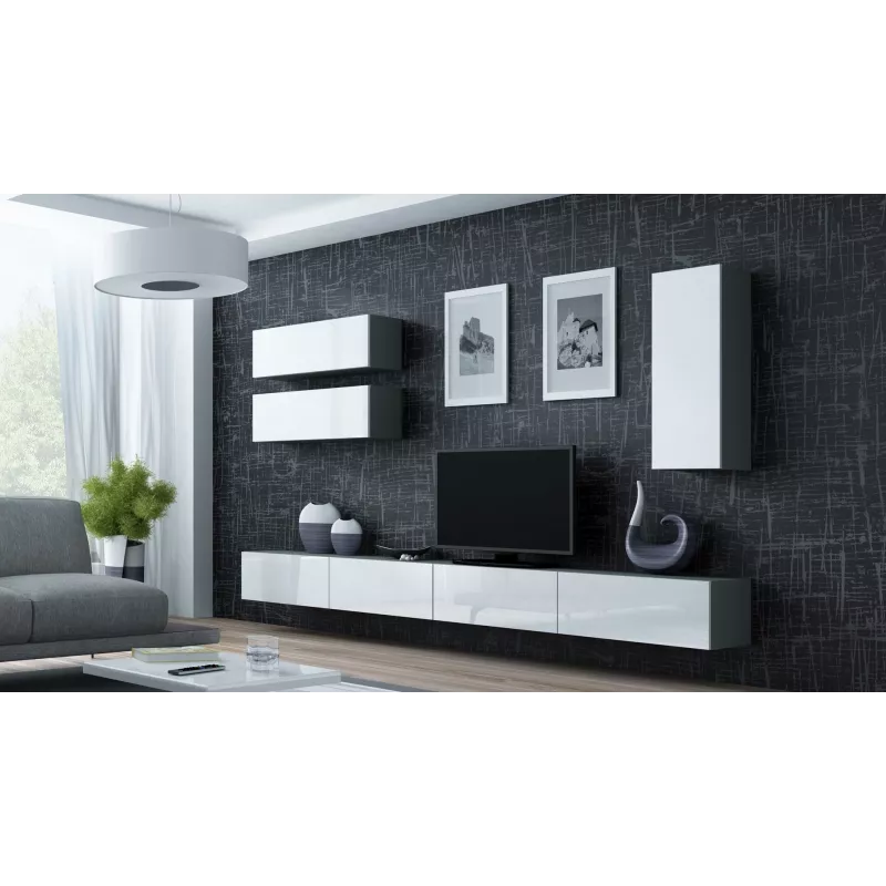 Cama TV stand VIGO 140 30/140/40 sonoma/white gloss