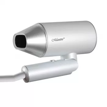 Hair dryer Maestro MR-213 2100W folding handle, 2 speeds, cool shot, double-walled concentrator, silver