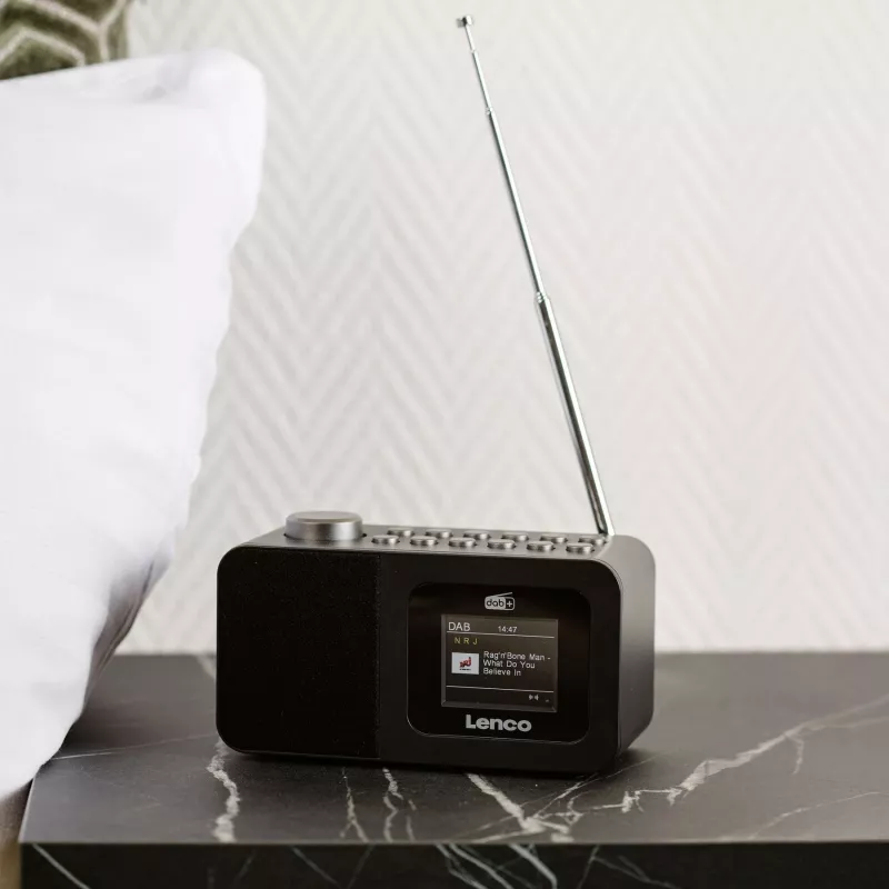 Tabletop radio Lenco CR-625BK — FM/AM receiver with Bluetooth, black