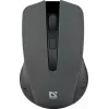 Wireless Optical Mouse DEFENDER MM-935 RF, ambidextrous, 1600 DPI, grey, USB receiver, AAA batteries