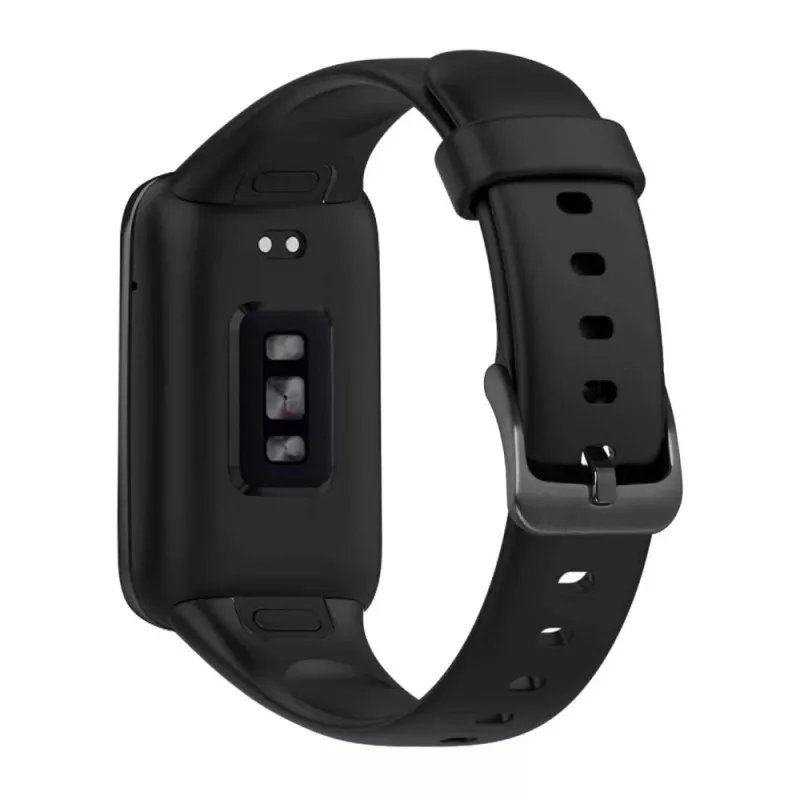 Silicone Strap FIXED for Xiaomi Mi Smart Band 7 Pro — Black, adjustable, water-resistant