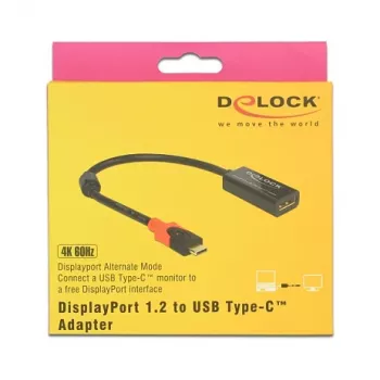 Video Cable Adapter DeLOCK 63928 USB Type-C to DisplayPort 20 pin