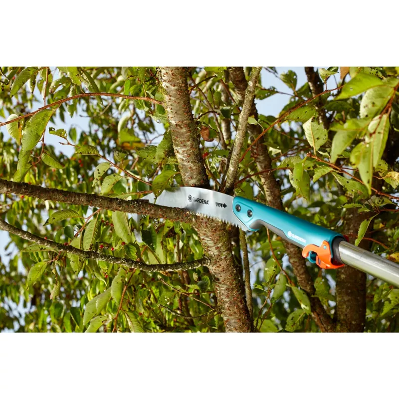 combisystem garden saw 300 P curved turquoise telescopic combisystem handle