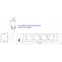 Power strip Bachmann 916.054 with 4x CEE7/3 sockets, aluminum housing, 0.20 m cable