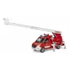 Fire truck BRUDER 02673 Red White ABS synthetics 4 years