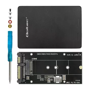 Adapter na dysk M.2 SSD | SATA NGFF do SATA III | 2TB | Super    speed 6Gb/s | Czarny