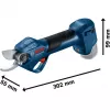 battery garden shears GGP 12V-25 Professional solo, 12Volt (Blue/black, without Battery and Charger)