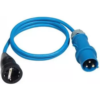 Power Adapter Cable AS Schwabe 1.5 m H07RN-F 3G2.5 with CEE 16A plug and Schuko coupling 250V