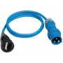 Power Adapter Cable AS Schwabe 1.5 m H07RN-F 3G2.5 with CEE 16A plug and Schuko coupling 250V