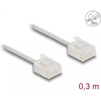 Network Cable DeLOCK RJ45 Cat.6 UTP 0.3m Grey