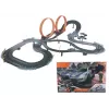 Mechanical toy track Madej Car track with two loops — 011406, children's pull-back and push cars set