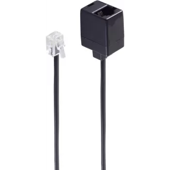 Telephone Cable ShiverPeaks BS70226 6m Black