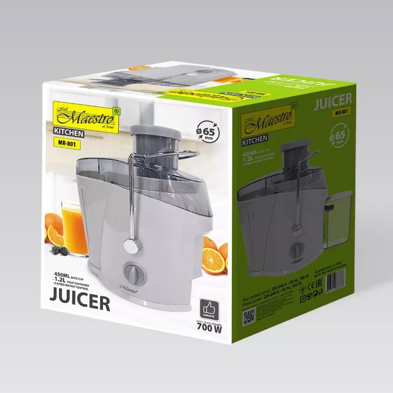 Maestro MR-801 juicer, 700 W, grey