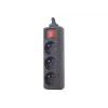 Gembird EG-PSU3F-01 surge protector Black 3 AC outlet(s) 230 V 0.6 m