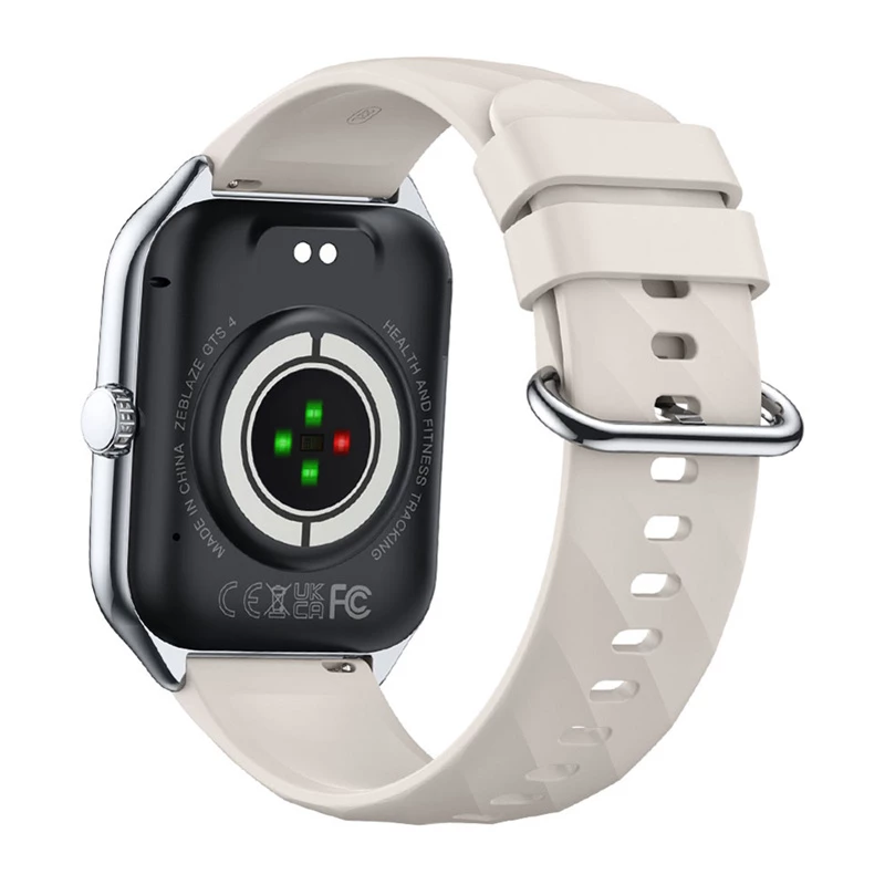 Smartwatch Zeblaze GTS 4 — 1.94 inch (4.93 cm) AMOLED 466×466 px, Touchscreen, Wi‑Fi, Metal Case, Silicone Band (White)