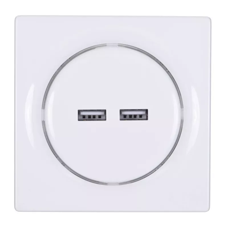 Fibaro Walli N socket-outlet 2x USB White