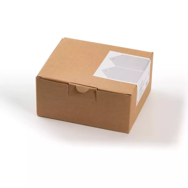 Shipping tags HERMA 6070 80x150 mm with plastic eyelet folded corner