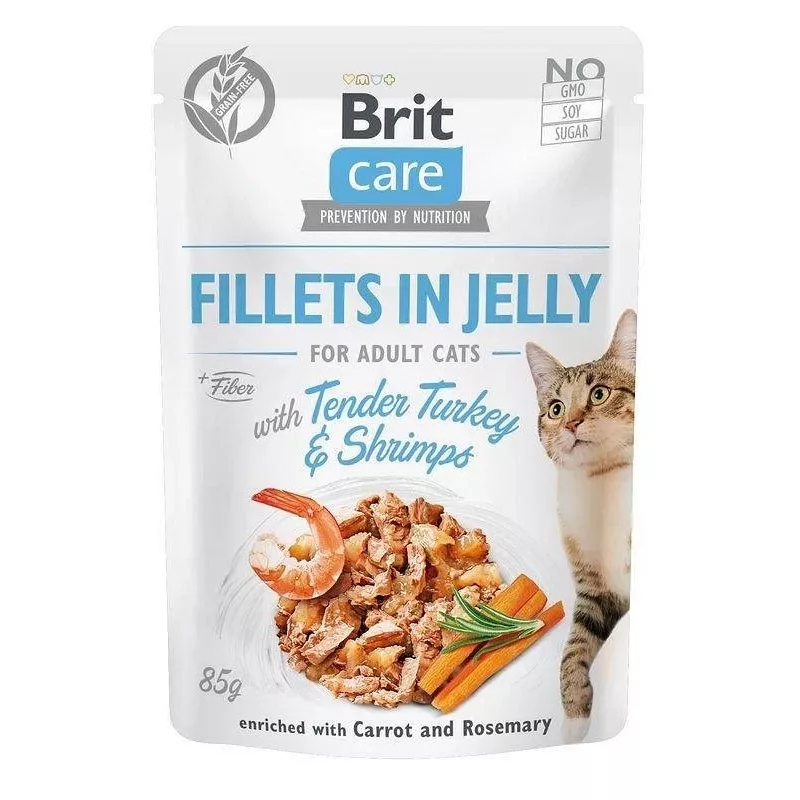 Wet cat food pouches Brit Care FJ Flavour Box in Jelly 12 x 85 g