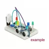 Breadboard DELOCK 18314 — solderless prototype board, metal/plastic, 109×165×1 mm, black/white