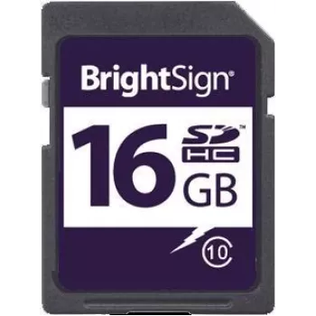 BrightSign 16GB SDHC Class 10 Memory Card MLC Class 10 (SDHC-16C10-1)