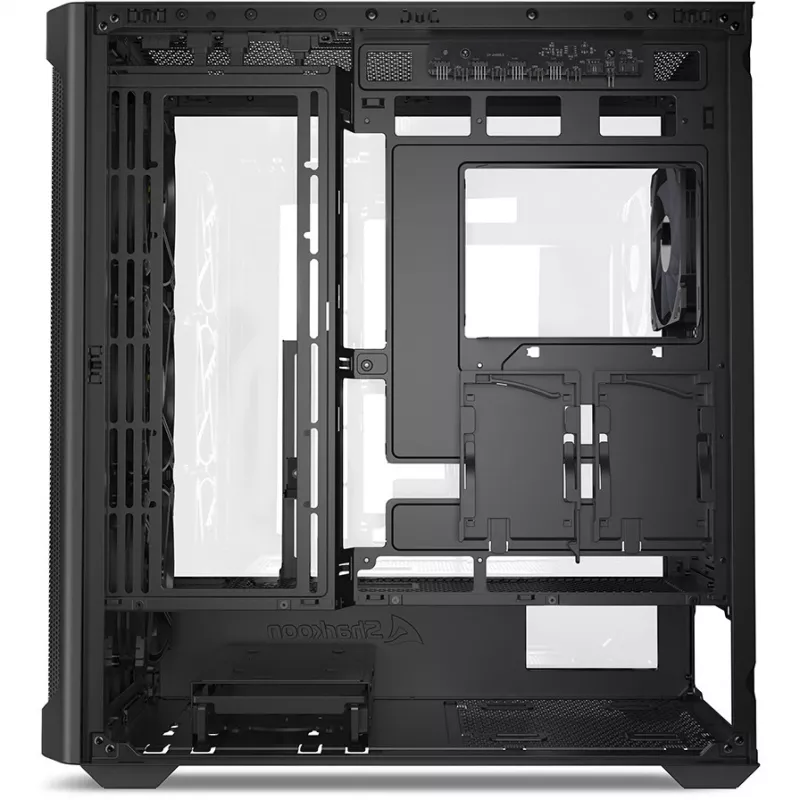 PC Case Sharkoon AK4W RGB Strip Midi Tower Black
