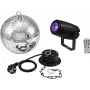 Mirror Ball Set EUROLITE 20 cm with Motor and PST-5 QCL Spot LED