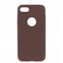Phone case Tellur Slim Synthetic Leather Cover for iPhone 8 — brown